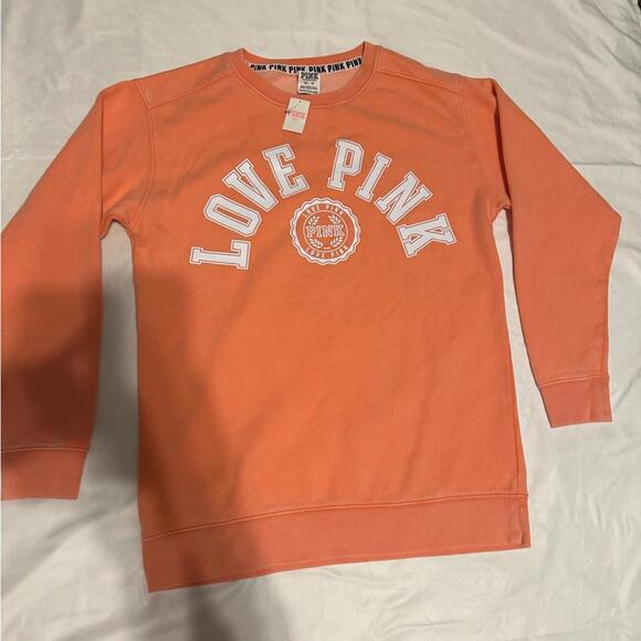 PINK Victoria’s Secret Orange Pullover Sweater - Picture 2 of 5